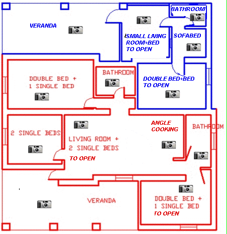 Plan of  house ©Alghero Home Holidays
